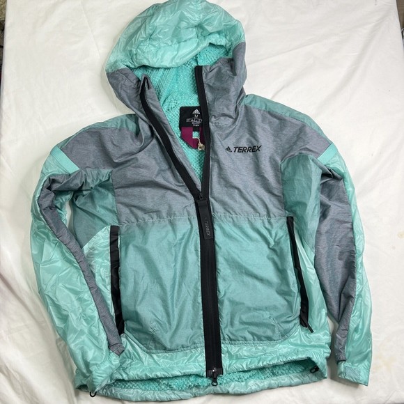 Adidas Outdoor Jackets & Blazers - Adidas Outdoor Terrex MyShelter Windweave Jacket Power Berry Acid Mint M